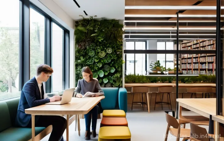 북카페형 도서관 인테리어 - **"Cozy Solitude in a Library-Cafe"**
"A serene and inviting library-cafe reading nook, bathed i... 북카페형 도서관 인테리어 - **"Cozy Solitude in a Library-Cafe"**
"A serene and inviting library-cafe reading nook, bathed i...